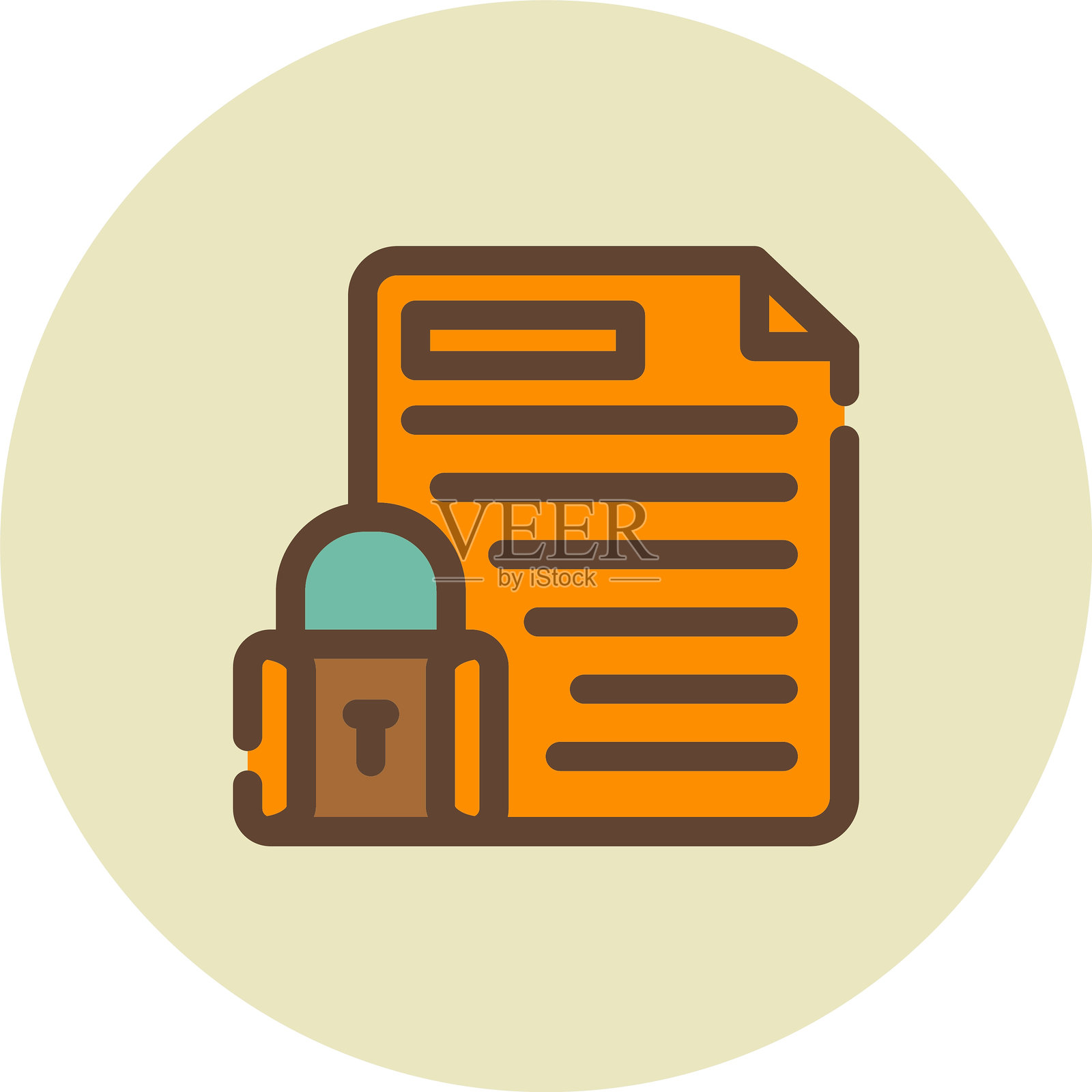 机密项目图标插画图片素材