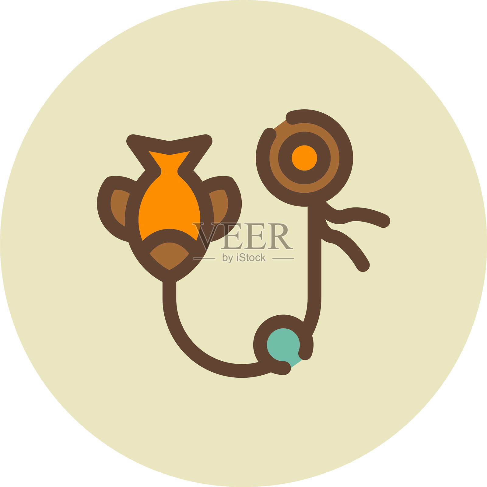 钓鱼诱饵图标插画图片素材