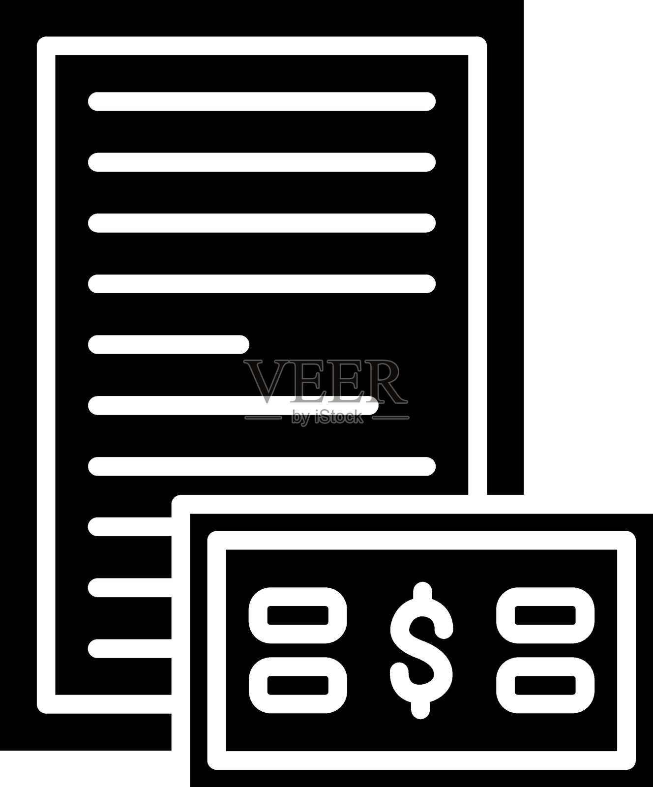 文件费用图标样式插画图片素材