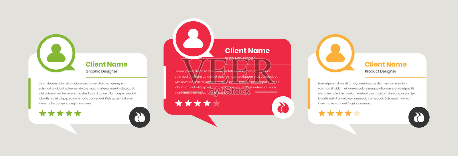 简单的文本气泡客户反馈和网站的推荐CAD设计插画图片素材