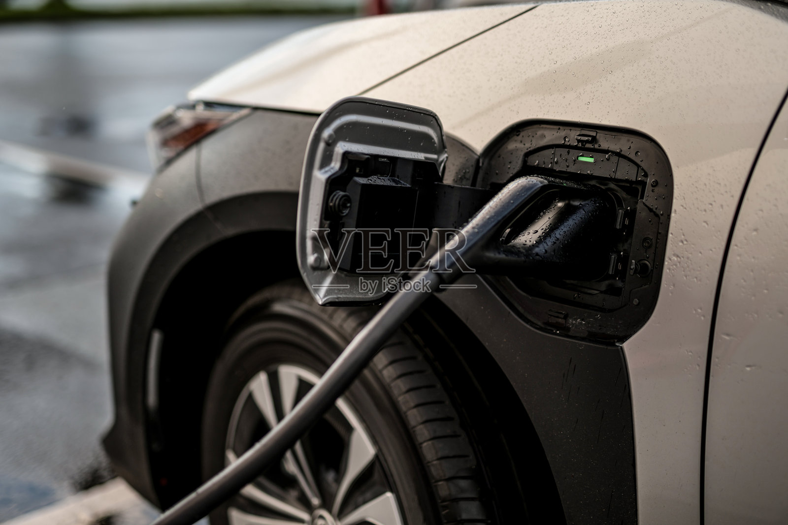 电动汽车充电照片摄影图片