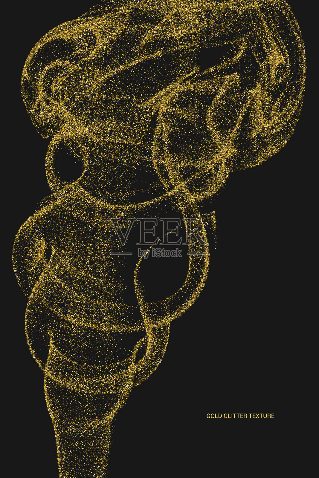 金色闪光纹理。插画图片素材