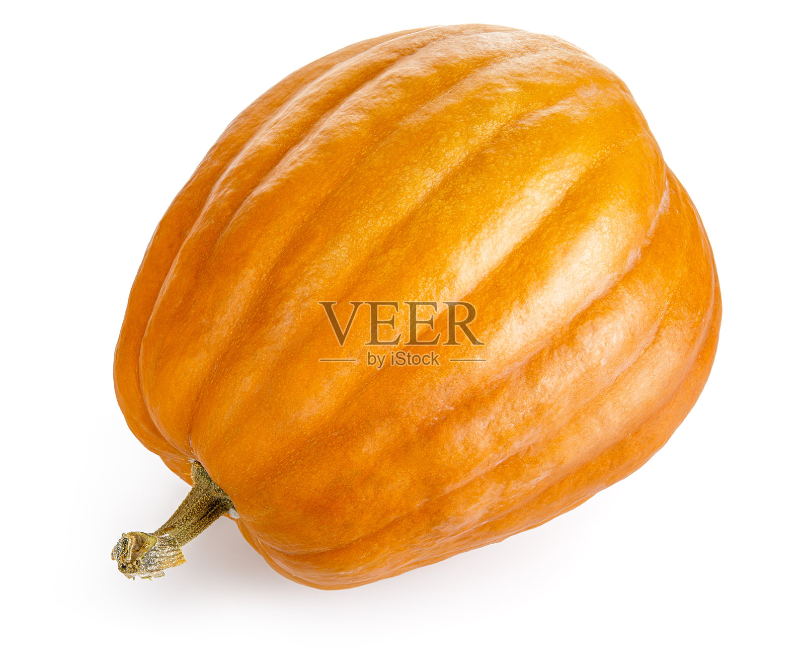 白色背景上孤立的黄色南瓜蔬菜照片摄影图片