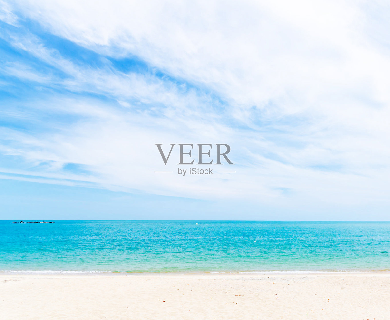 海洋与天空的美丽景色照片摄影图片