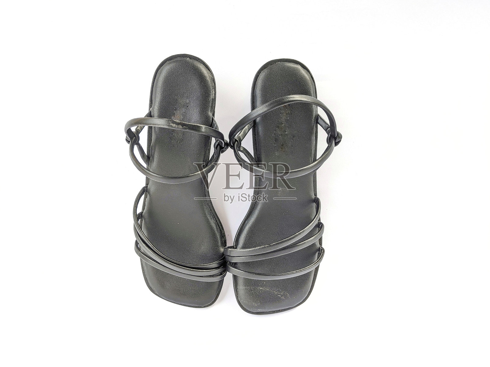 女式高跟凉鞋照片摄影图片