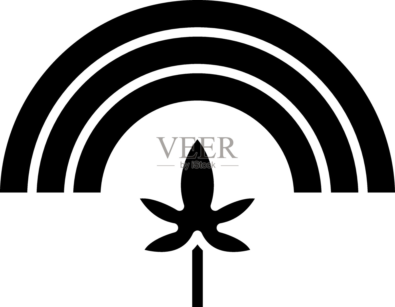 全光谱图标风格的矢量设计插画图片素材