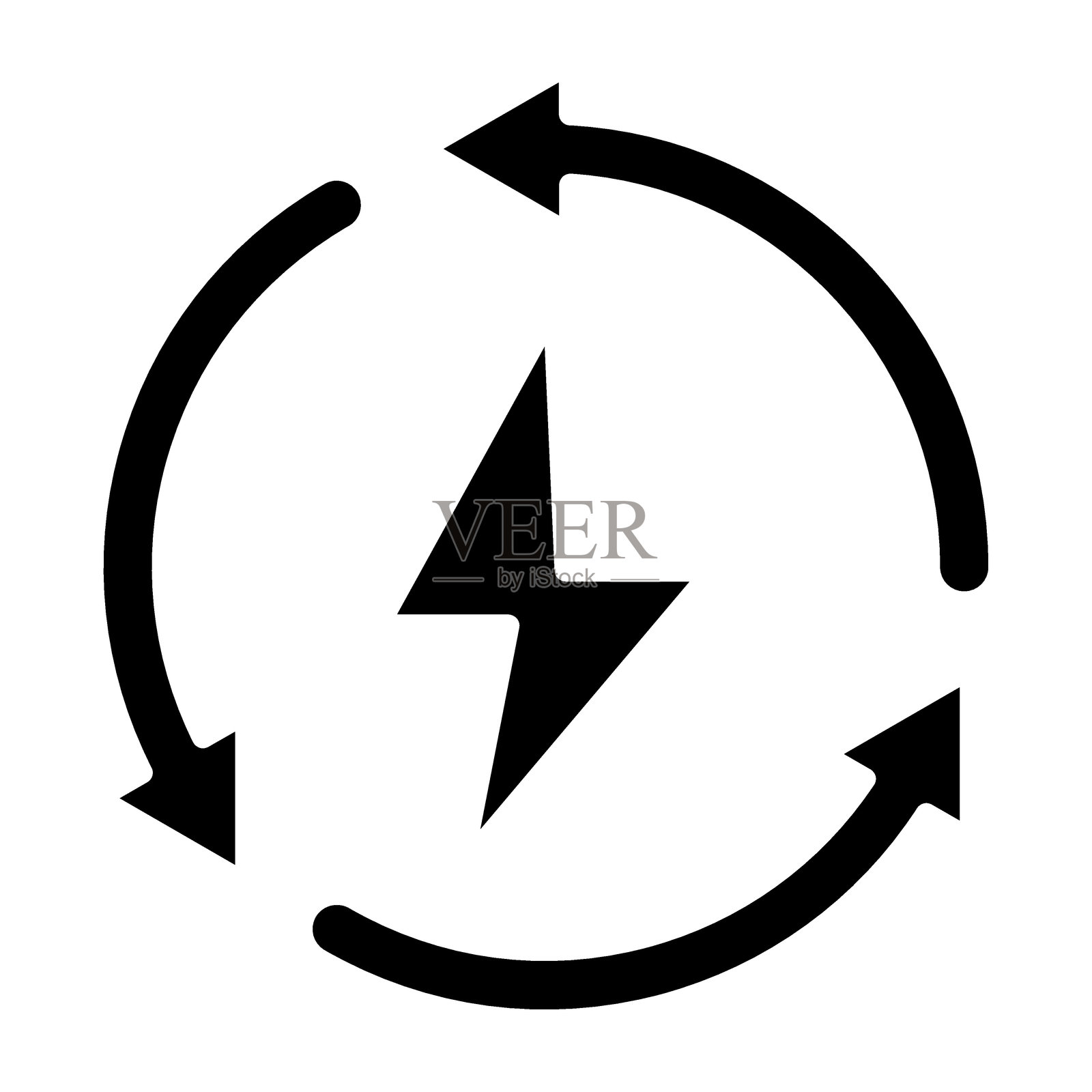 节能图标风格插画图片素材