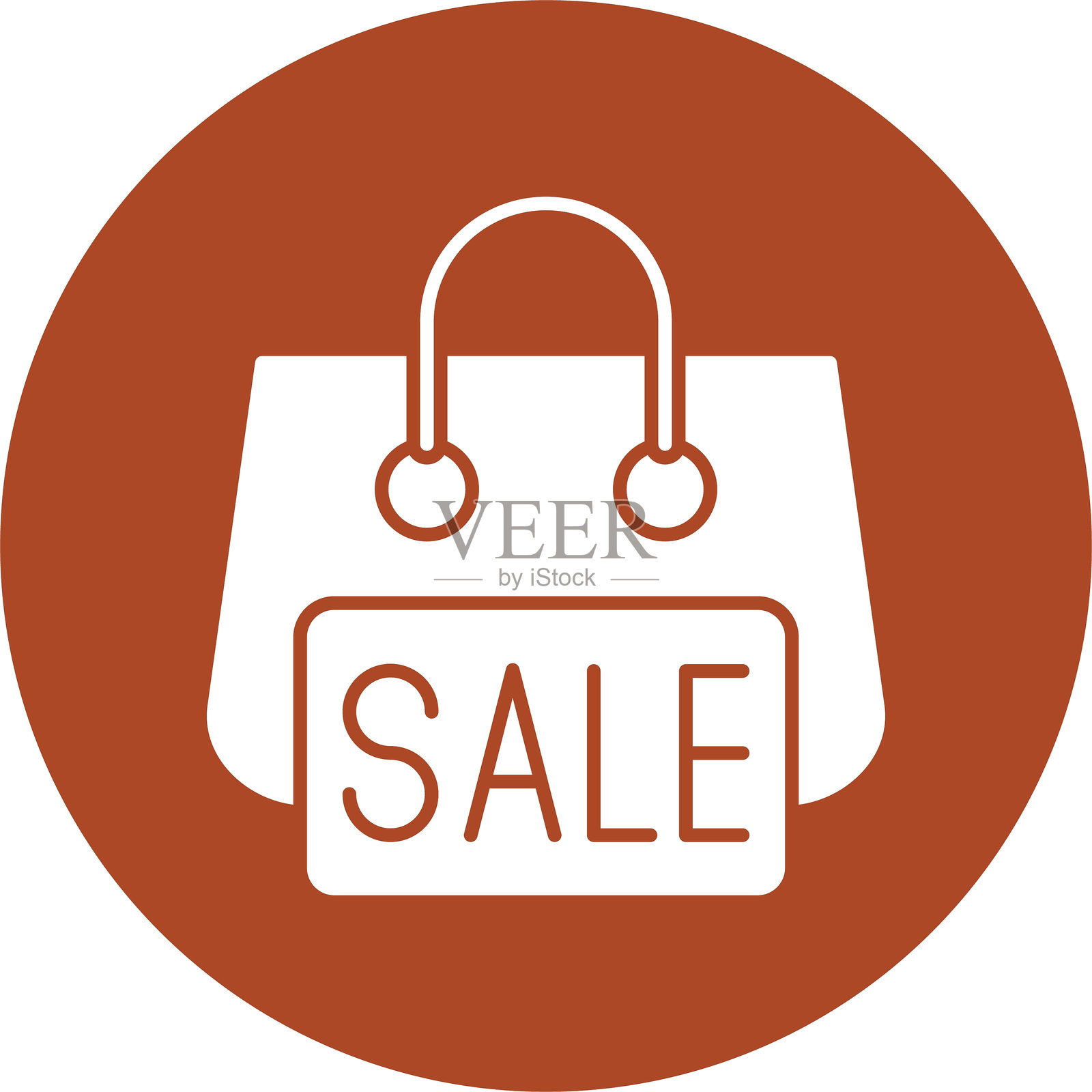 销售图标圆形符号插画图片素材