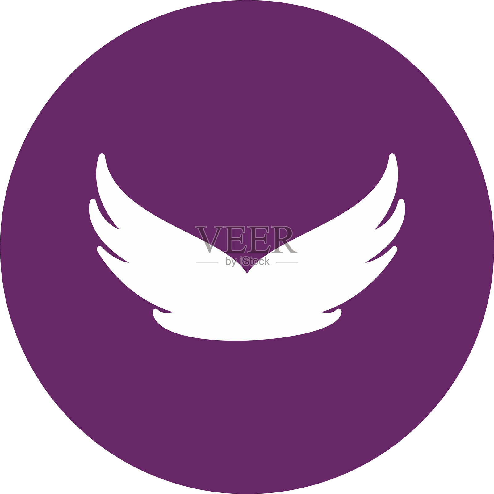 翅膀图形圆形图标插画图片素材