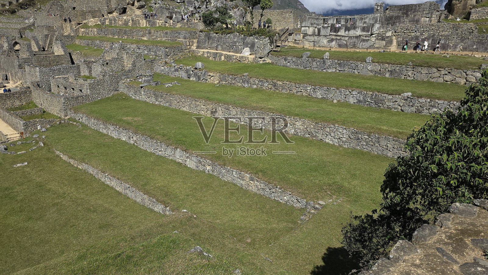 马丘比丘的梯田照片摄影图片