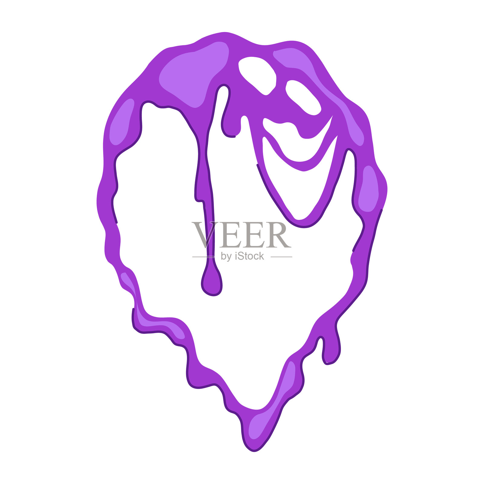 感官黏液框架卡通矢量插图插画图片素材