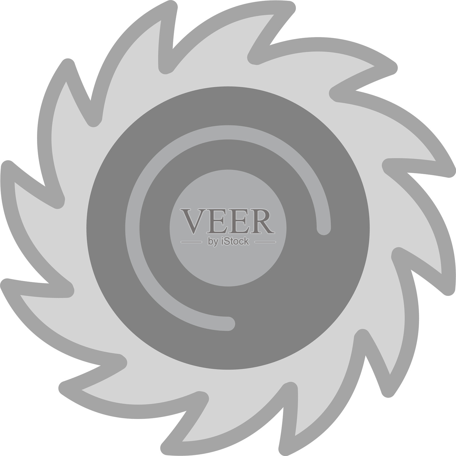 锯片图标插画图片素材