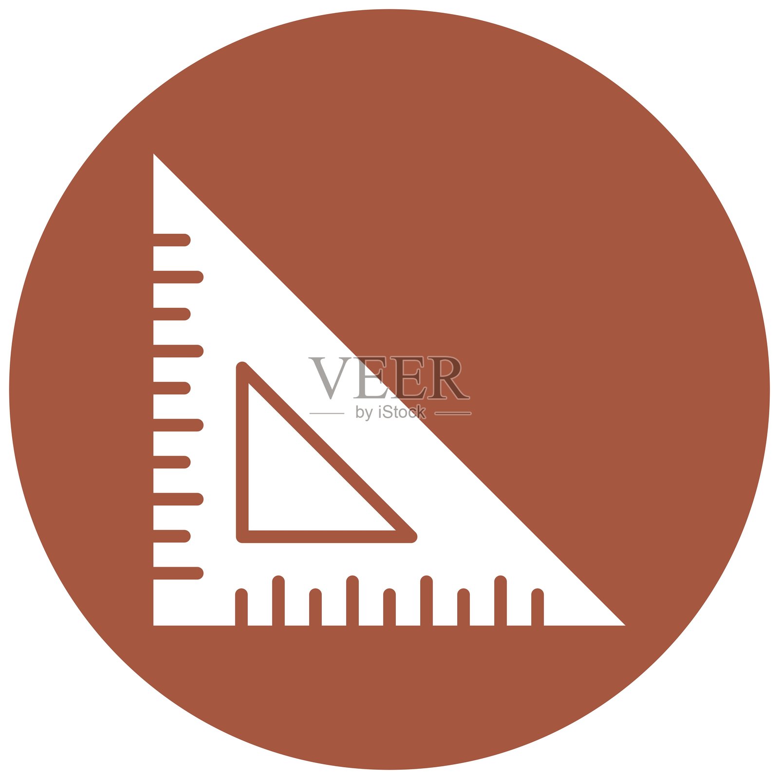 三角尺矢量图标设计插图插画图片素材