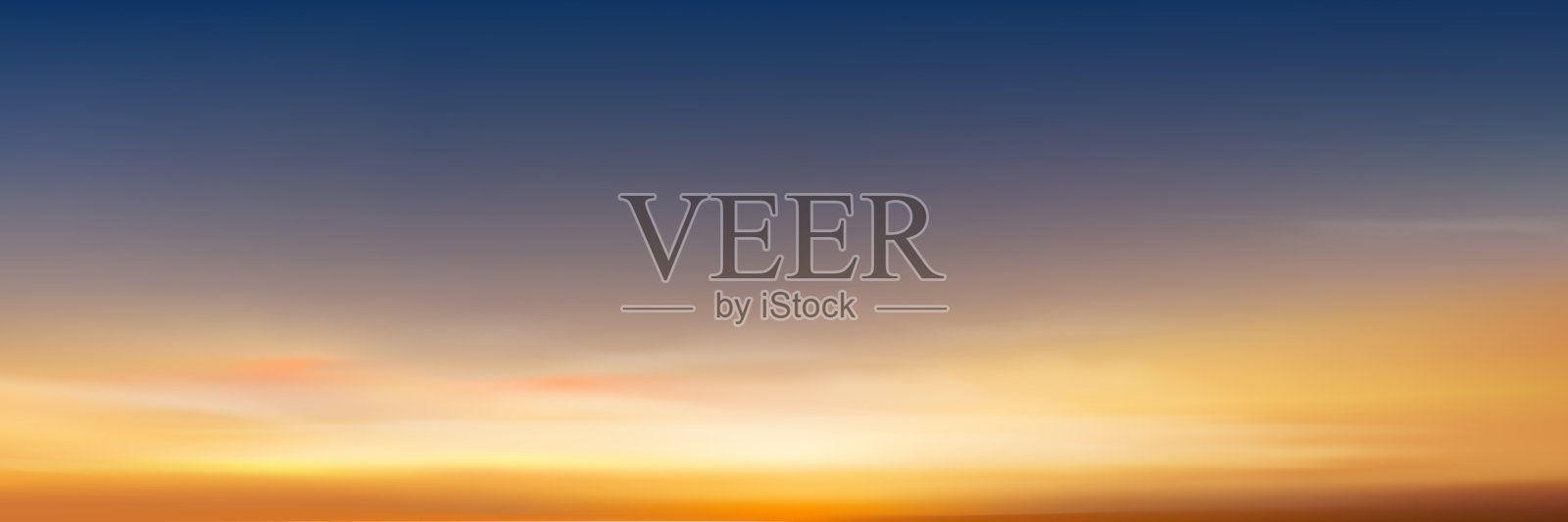 日落天空背景,秋季橙色日出与海滩上的阳光,矢量美丽的冬季自然金色时光,夏季日落前的黄色、粉色、蓝色天空,卡通春季风景与阳光。插画图片素材