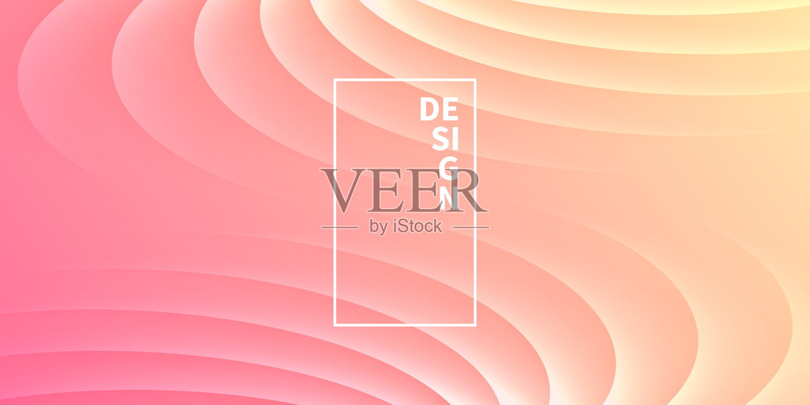 时尚的几何设计 - 橙色抽象背景插画图片素材