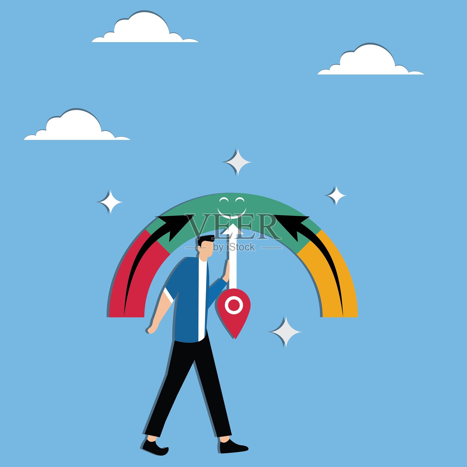 客户服务反馈的评级和排名调查,以便进行发展和改进插画图片素材