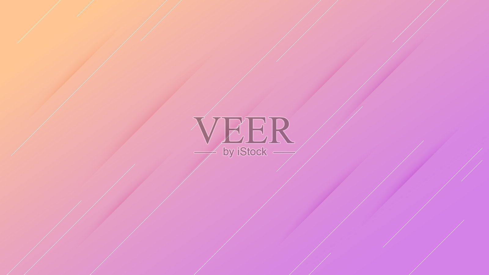 抽象渐变背景与线条插画图片素材