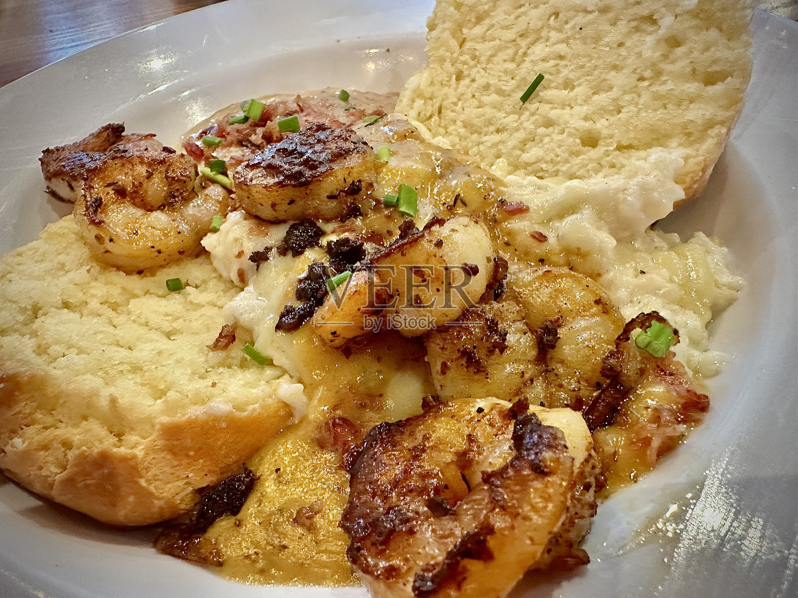 虾仁玉米饼照片摄影图片