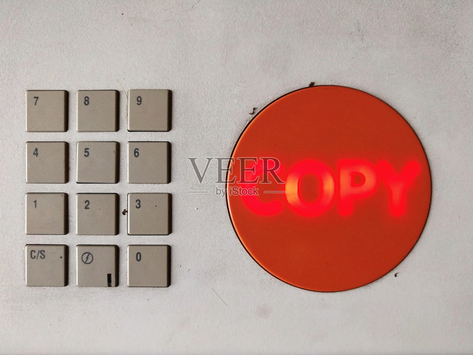 复印机上的按钮和数字照片摄影图片