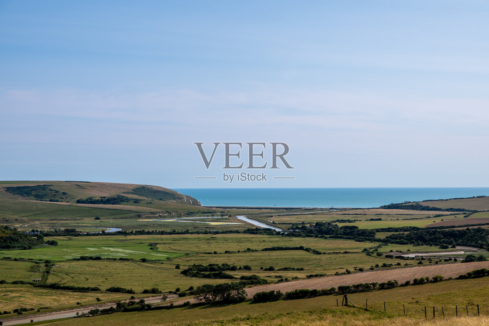 俯瞰库克梅尔谷的海景照片摄影图片