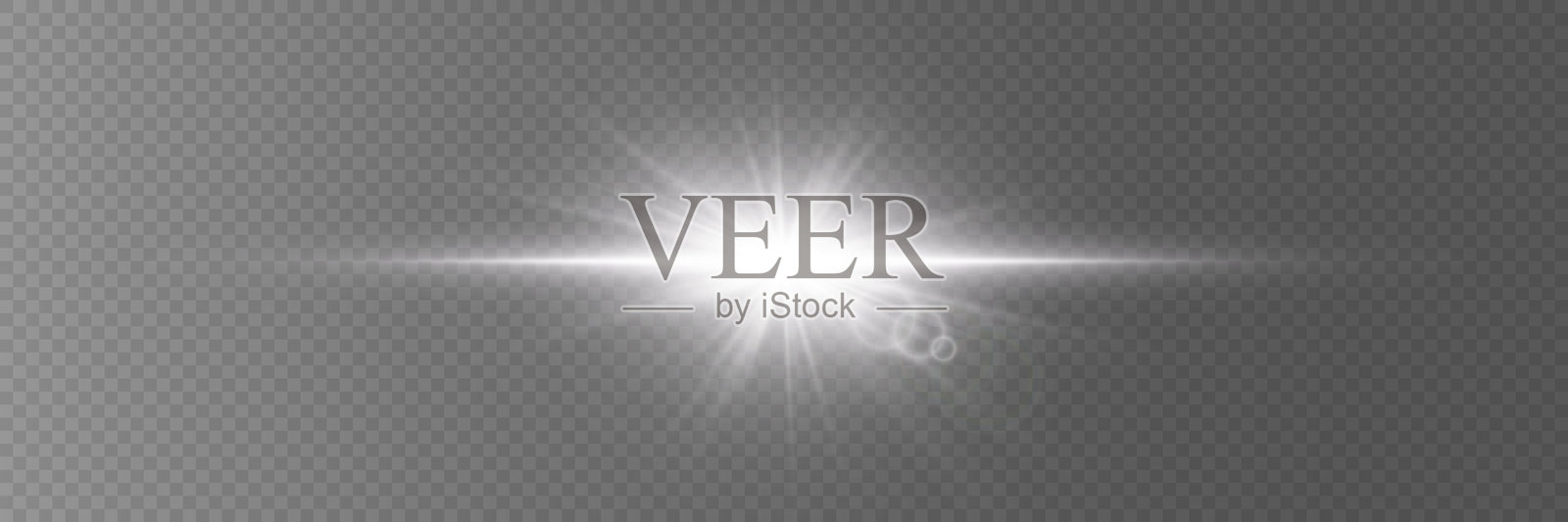 白色光点,星星的明亮闪光,光线射线。插画图片素材