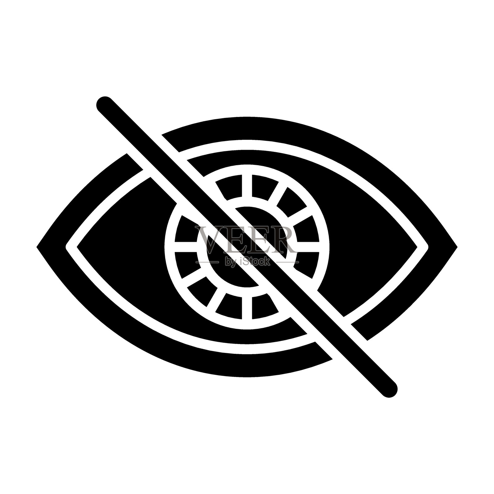 色盲图标风格插画图片素材