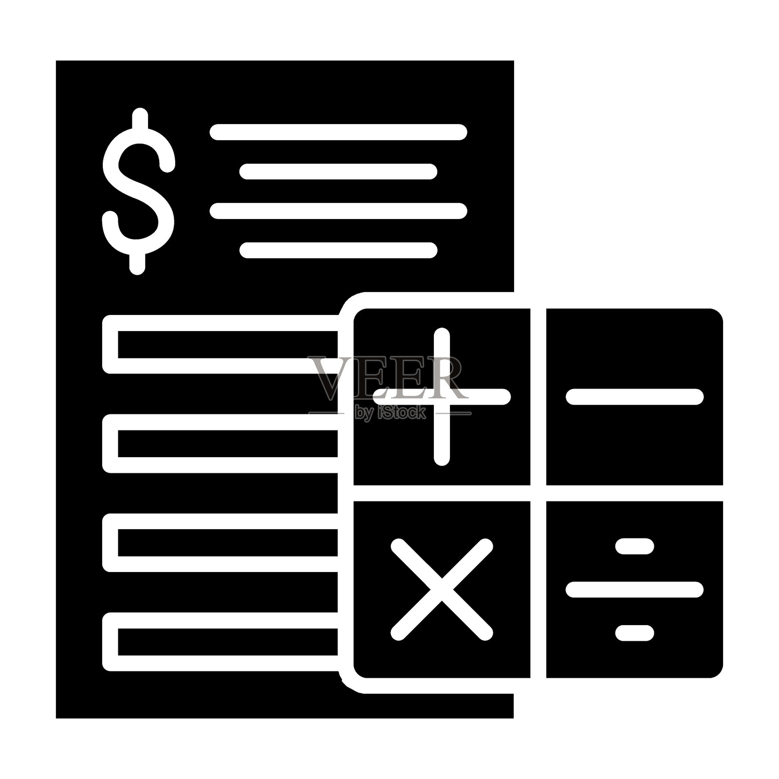 预算图标风格插画图片素材