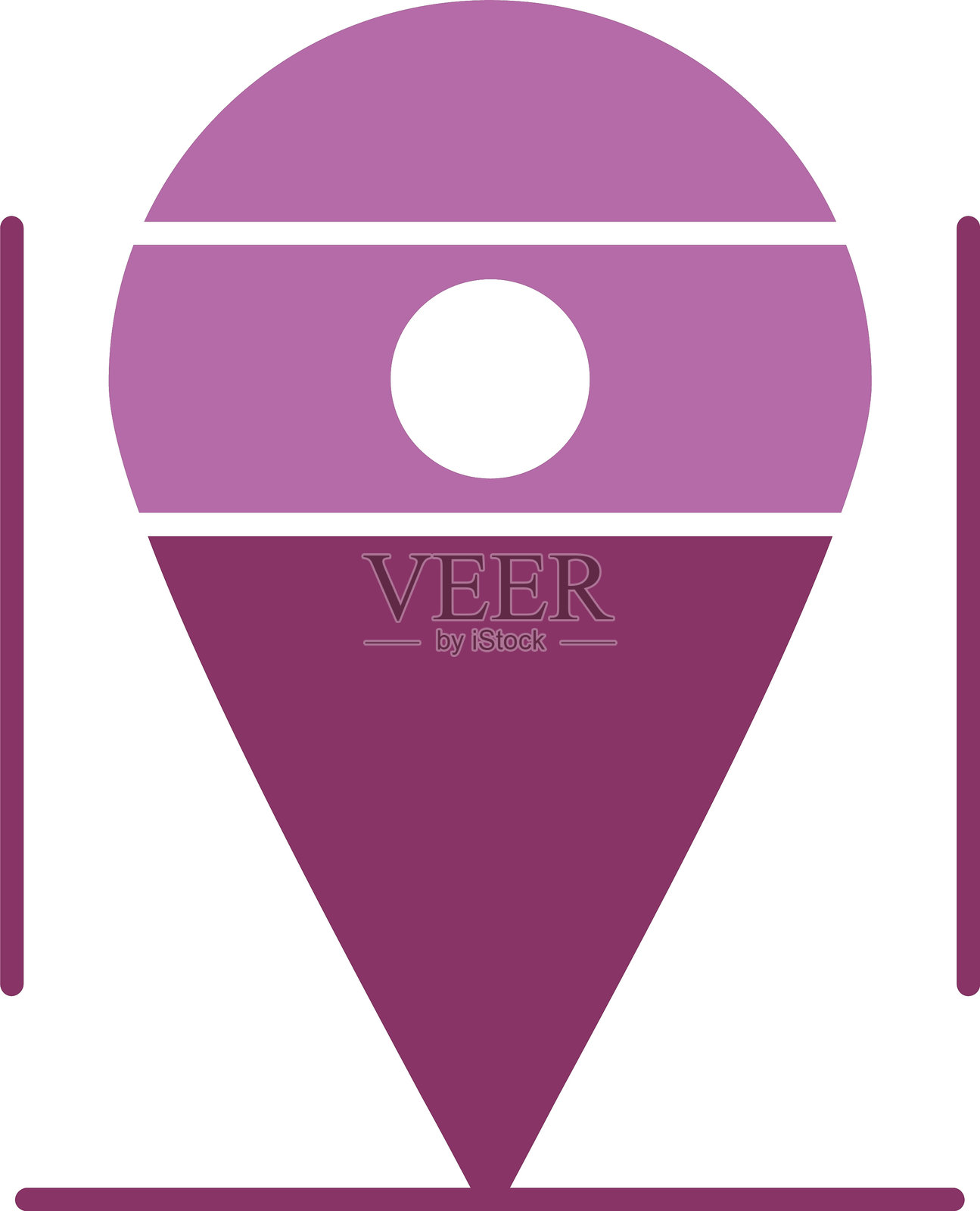 位置图标双色图标插画图片素材