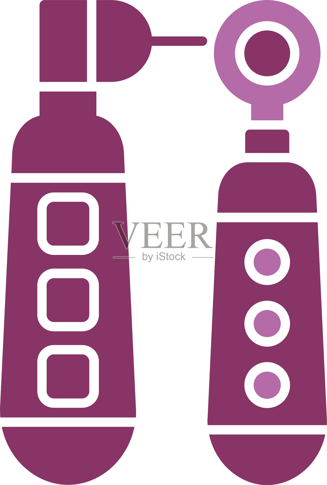 医疗设备图标双色设计插画图片素材