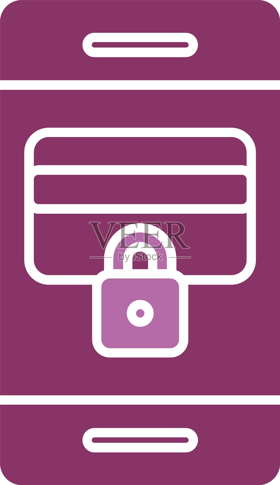 安全支付图标双色图标插画图片素材