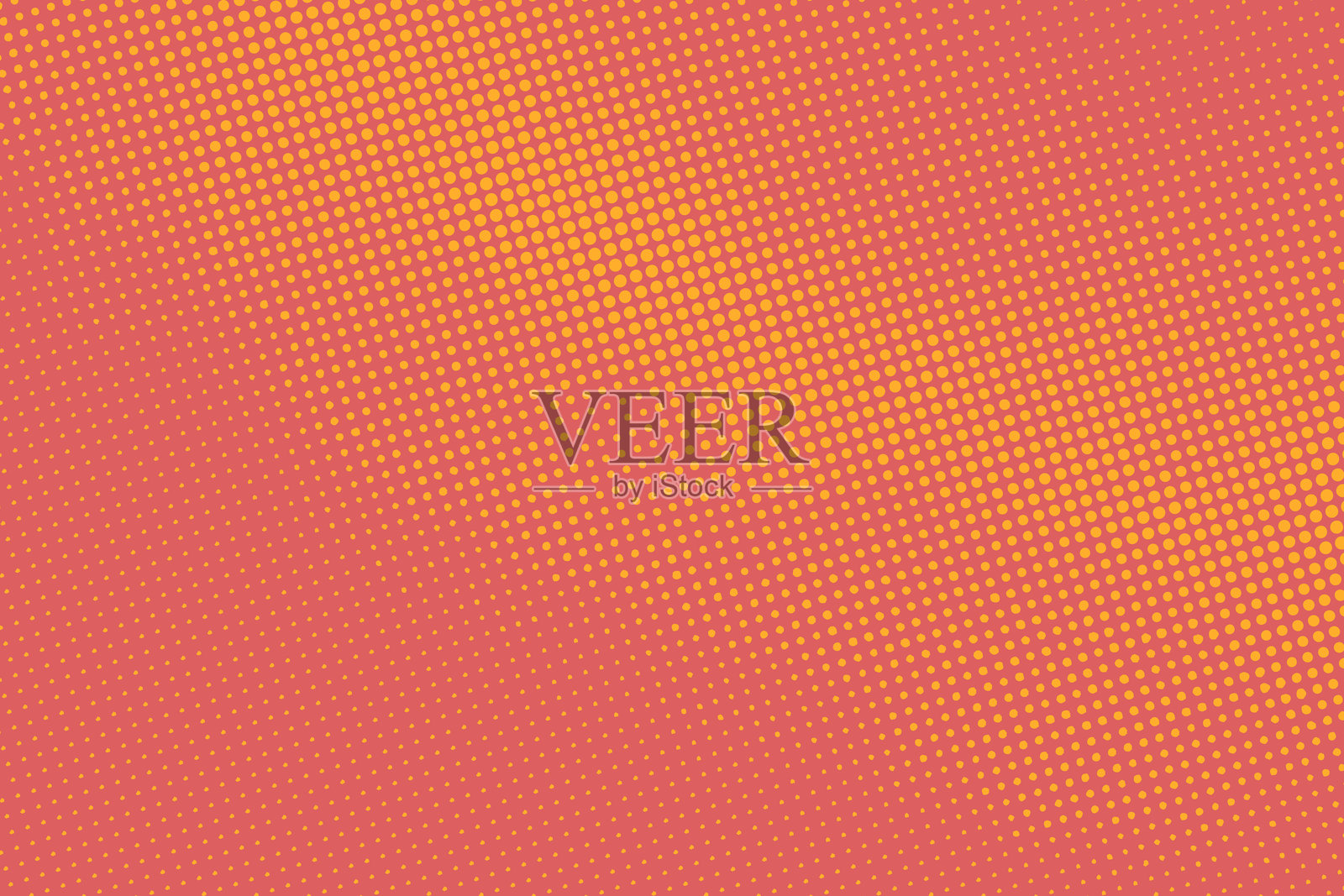 红色半色调点状纹理。单色复古半色调点状波普艺术背景插画图片素材