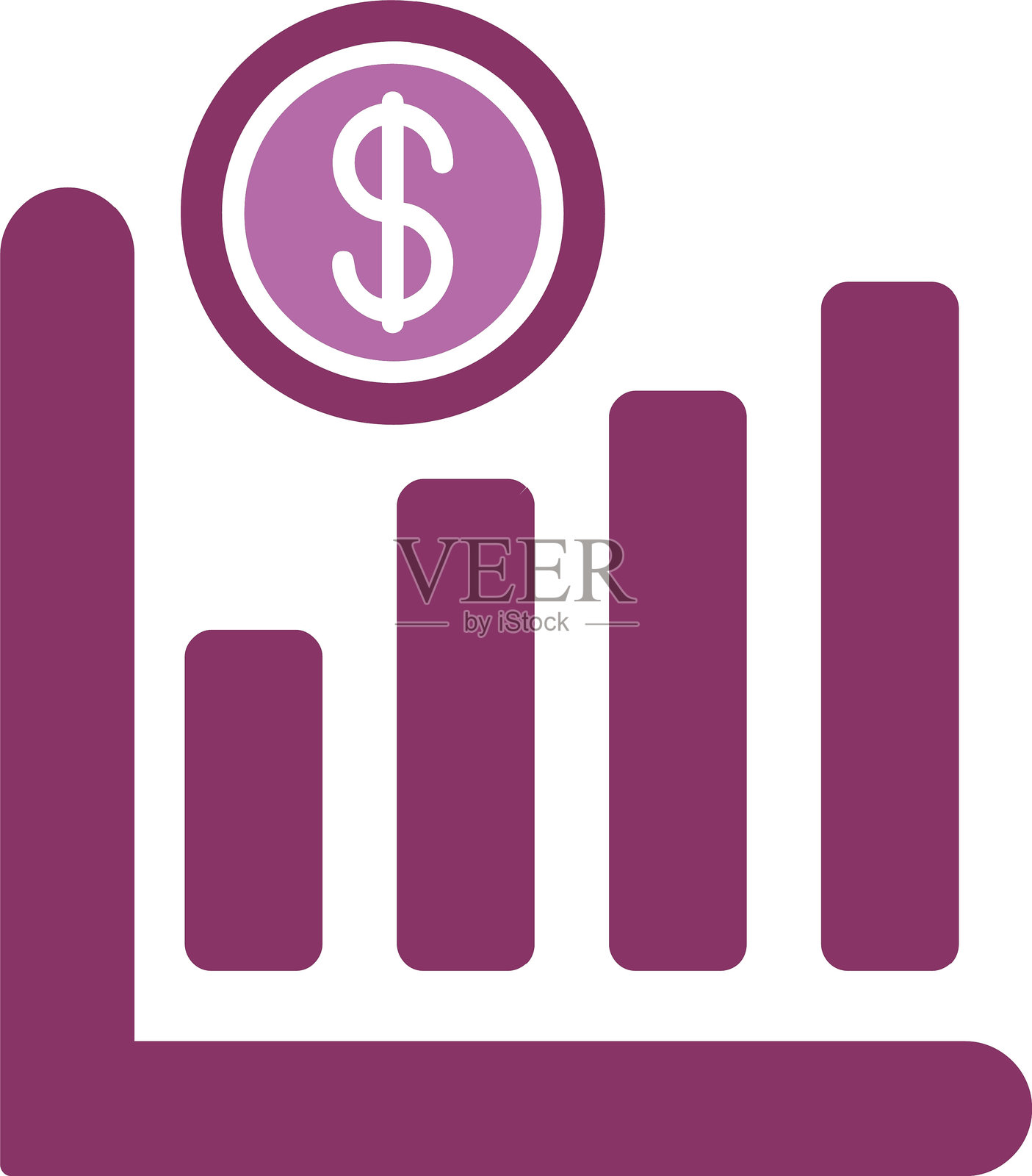 双色线圈图标插画图片素材