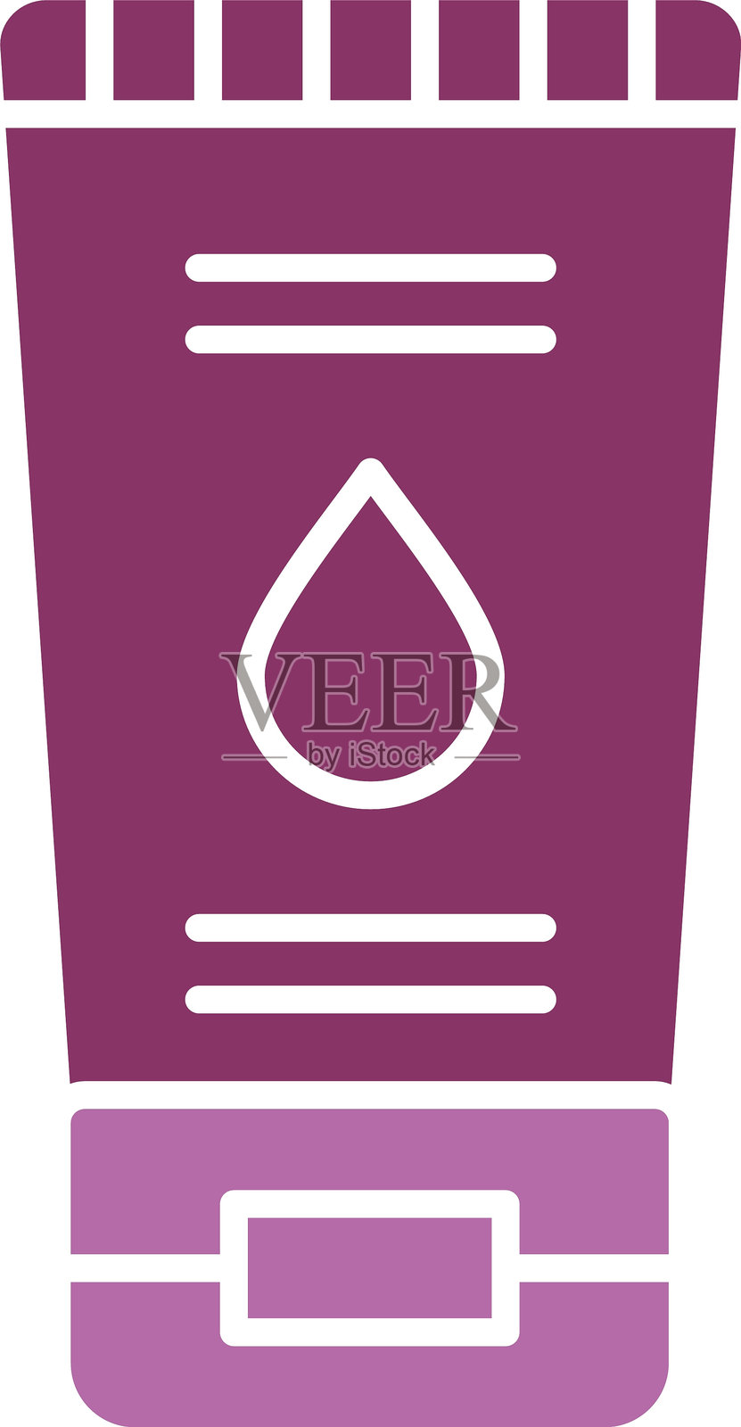 面部清洁图标双色设计插画图片素材