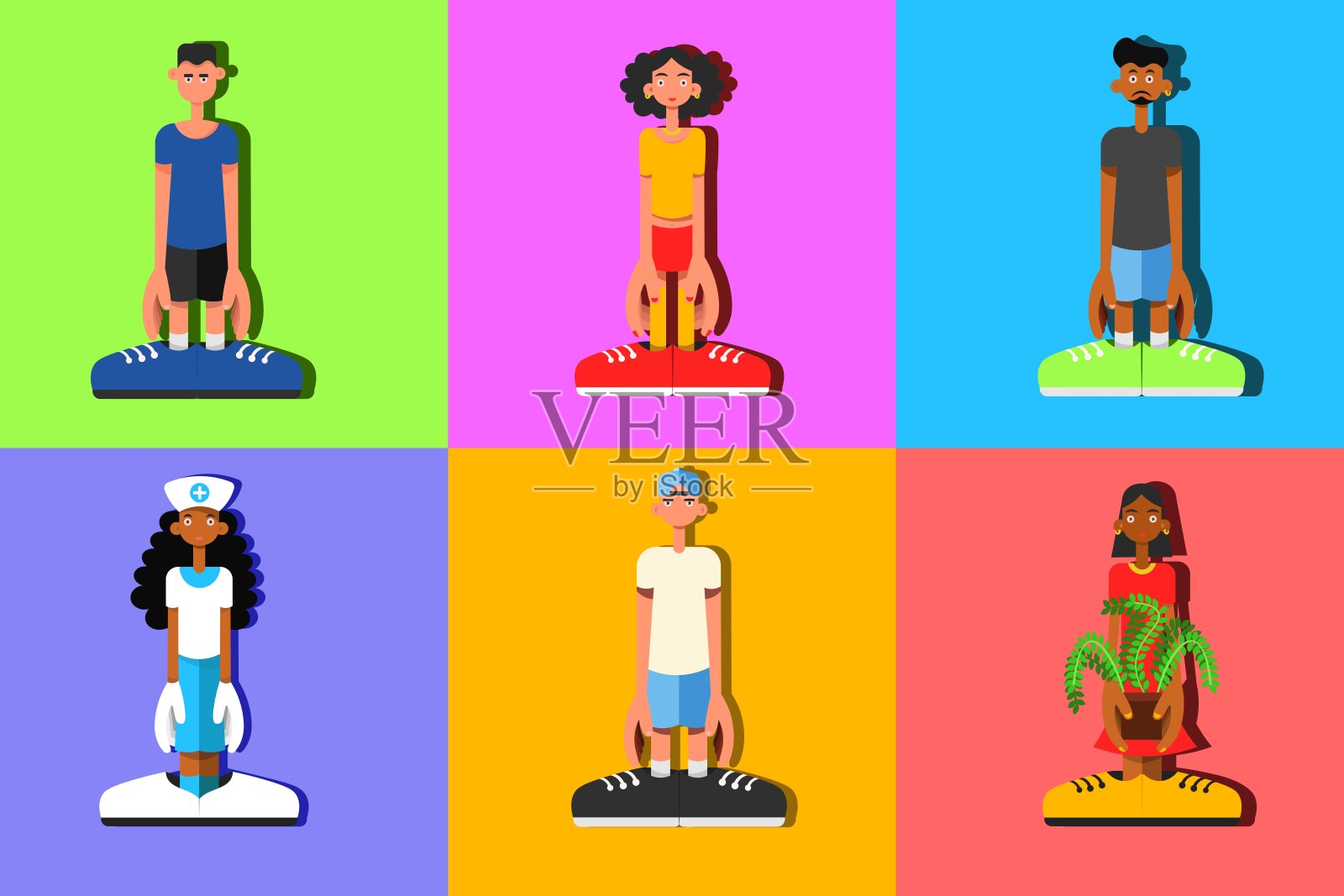 设计可供使用的角色插画图片素材