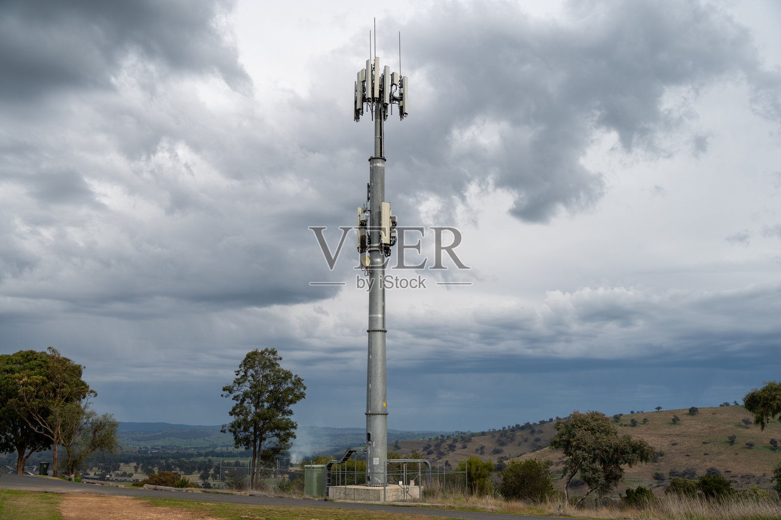 新南威尔士州乡村的手机塔照片摄影图片