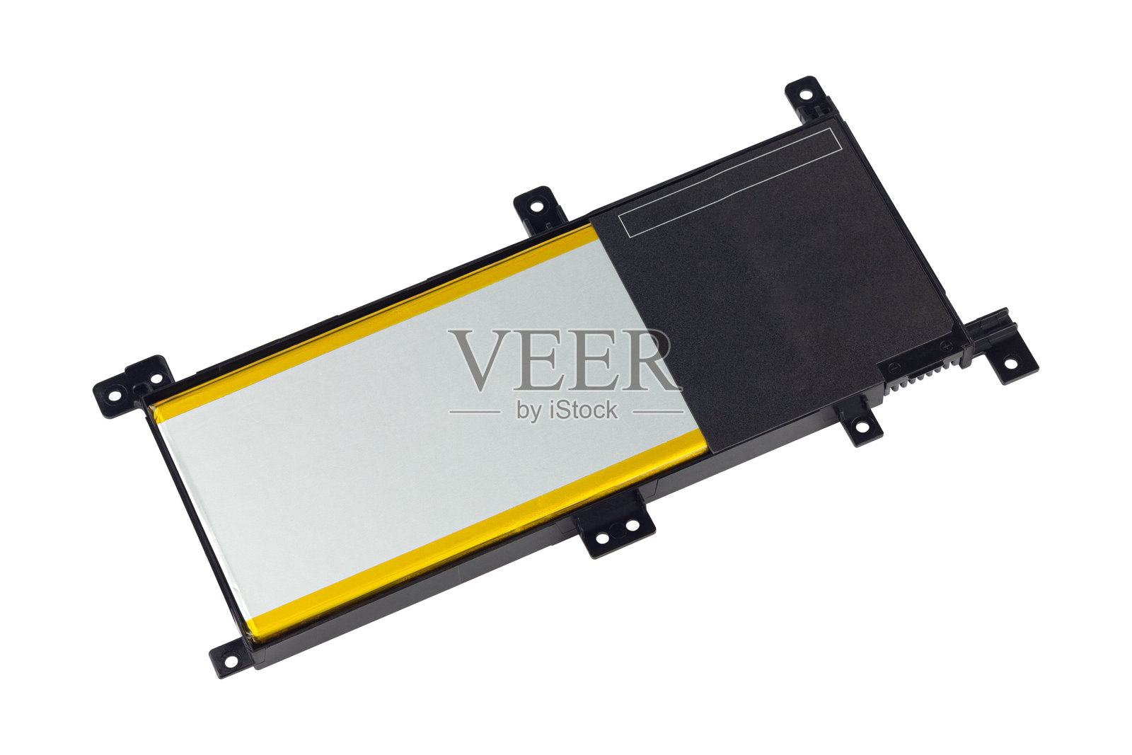 笔记本电脑电池与背景隔离照片摄影图片