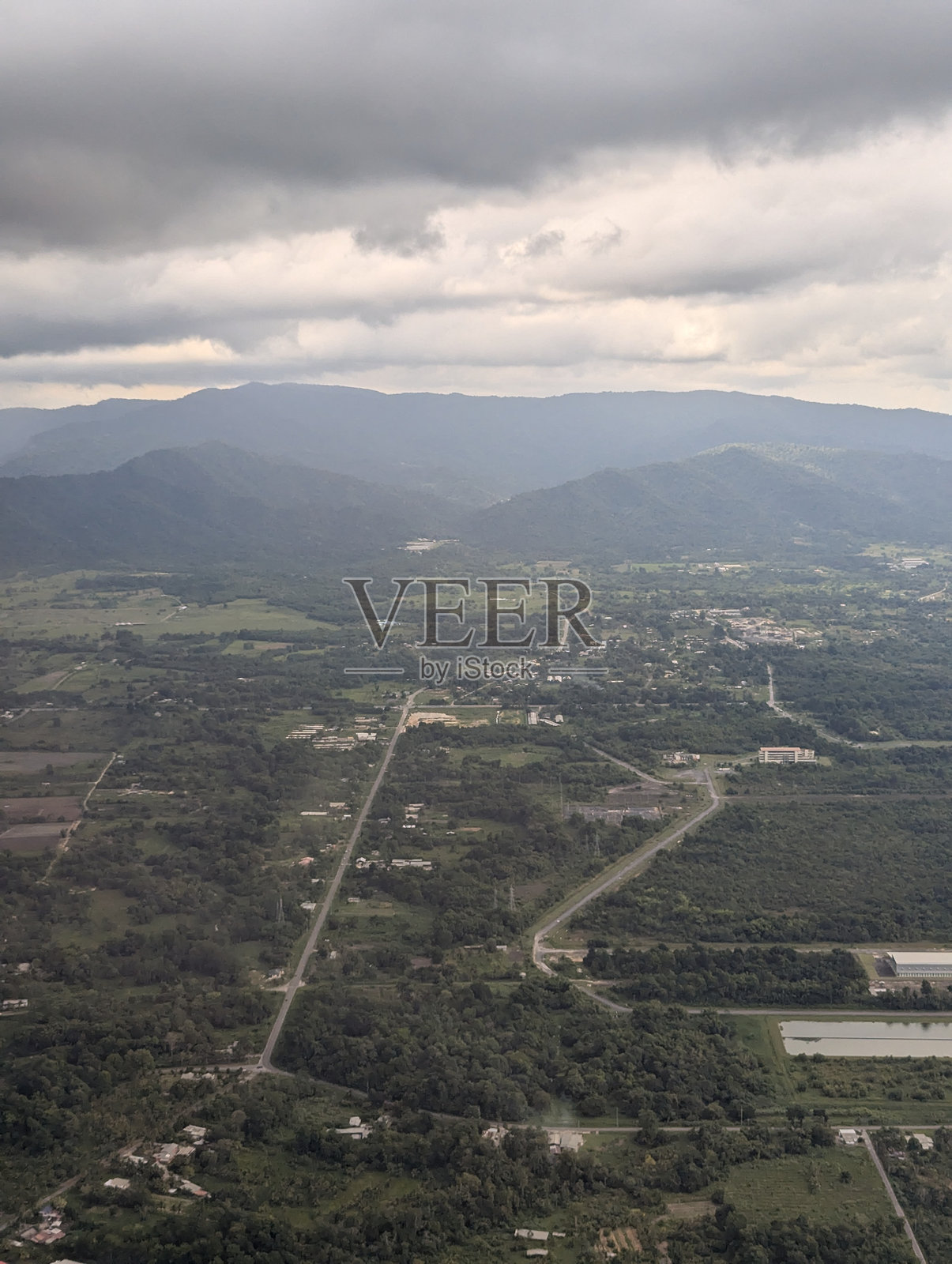 特立尼达的鸟瞰图,西印度群岛照片摄影图片