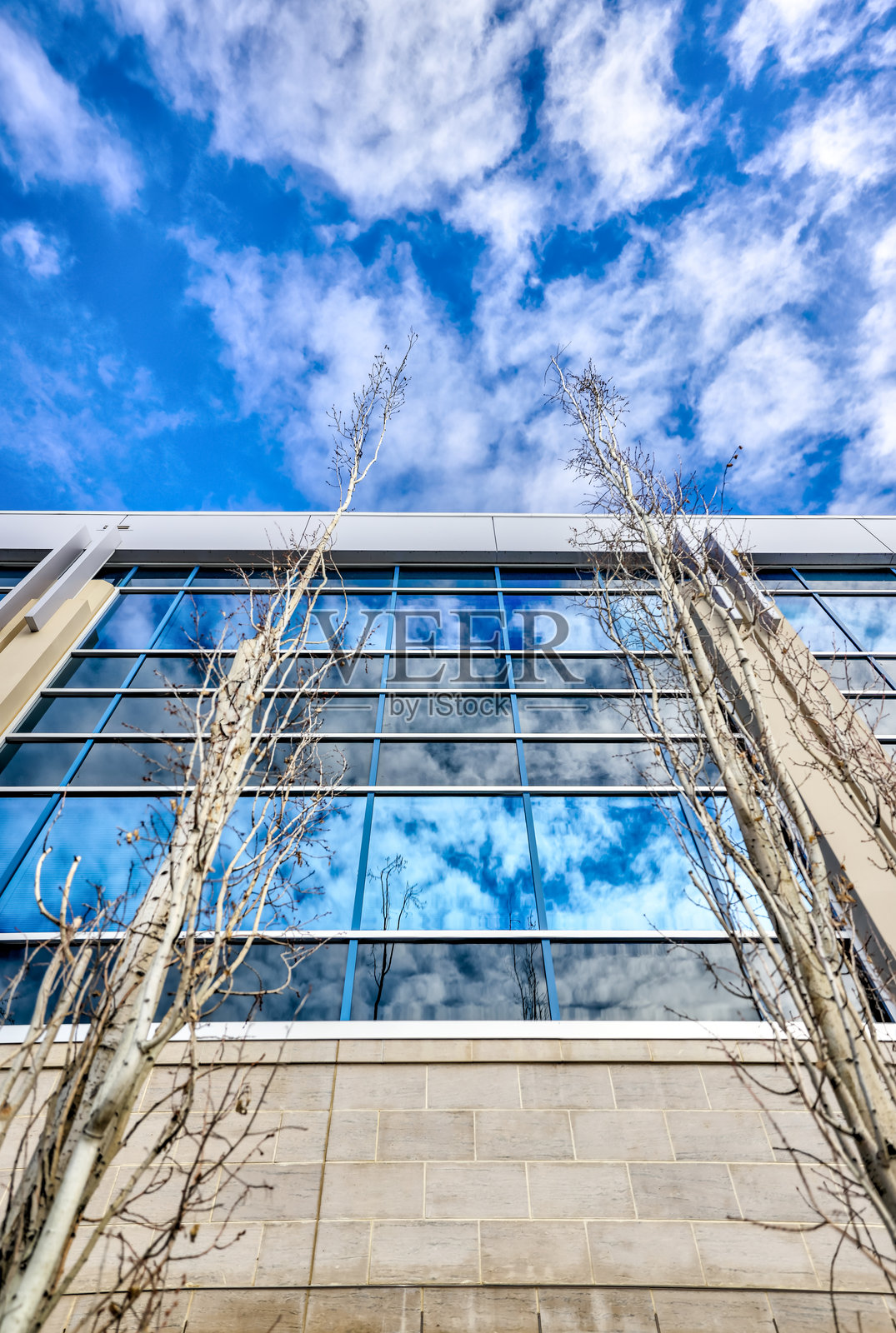 卡尔加里东南部的石矿公园办公大楼外观特写照片摄影图片