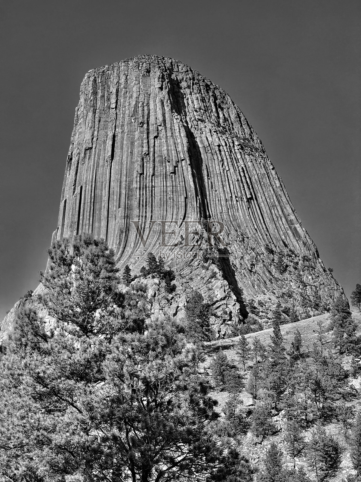 怀俄明州的魔鬼塔照片摄影图片