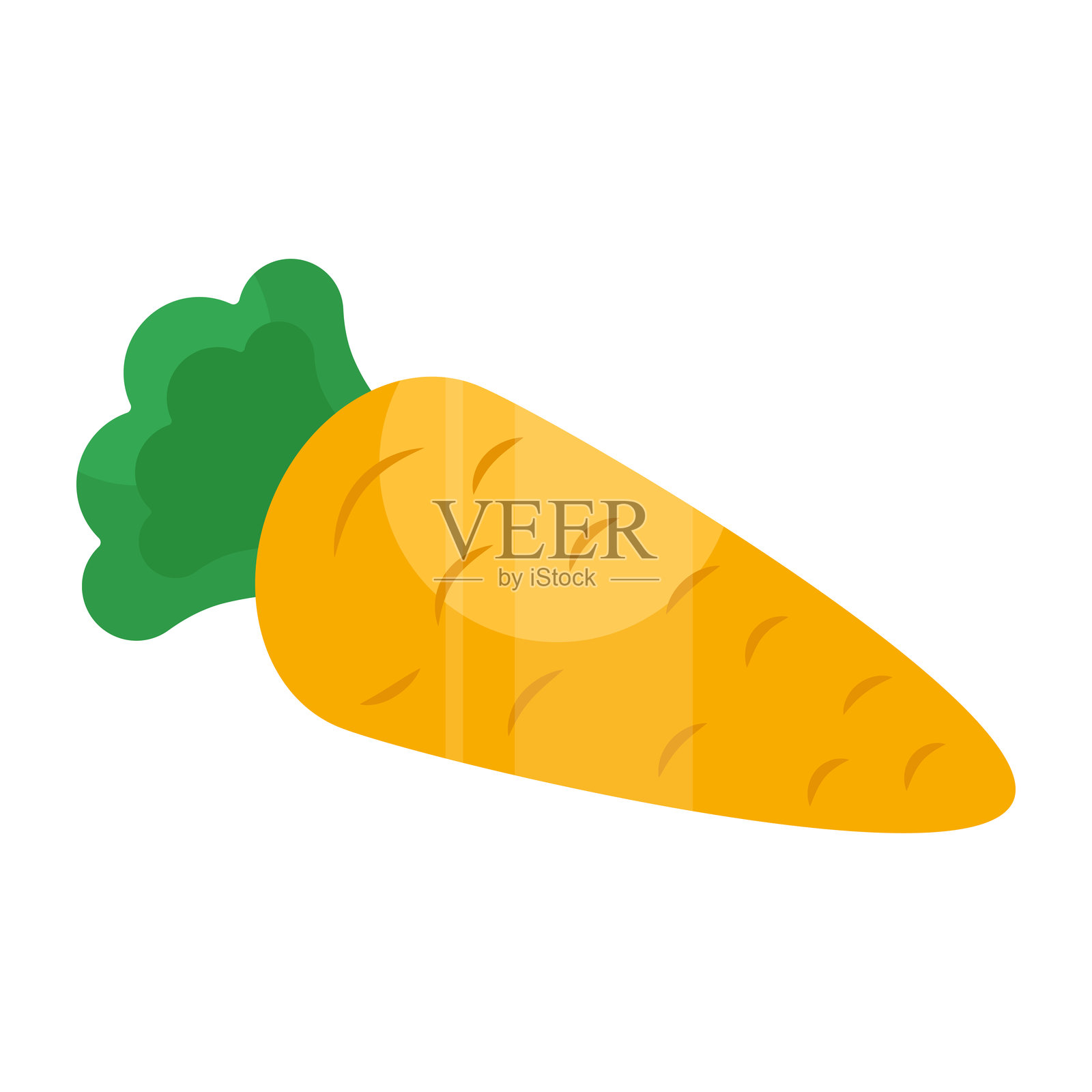 时尚的胡萝卜矢量设计插画图片素材