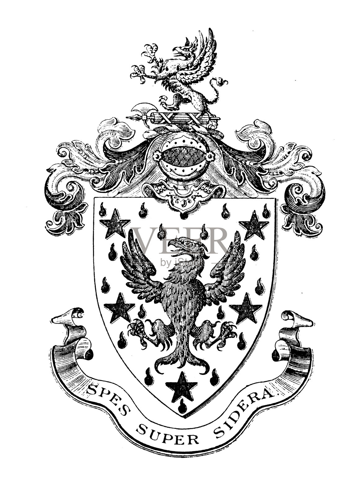 阿尔弗雷德·乔治·马滕的纹章徽章照片摄影图片