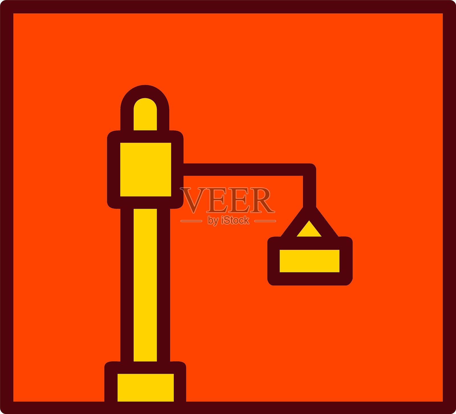 起重机矢量图标设计插画图片素材