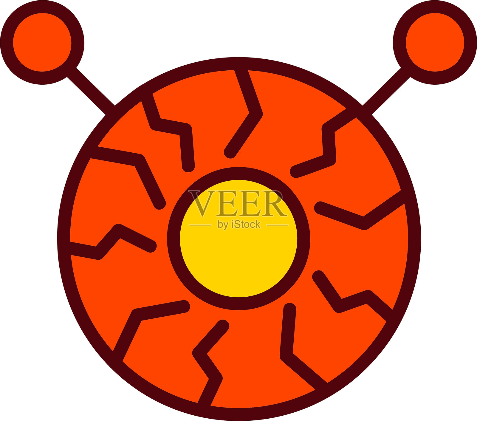 怪物矢量图标设计插画图片素材