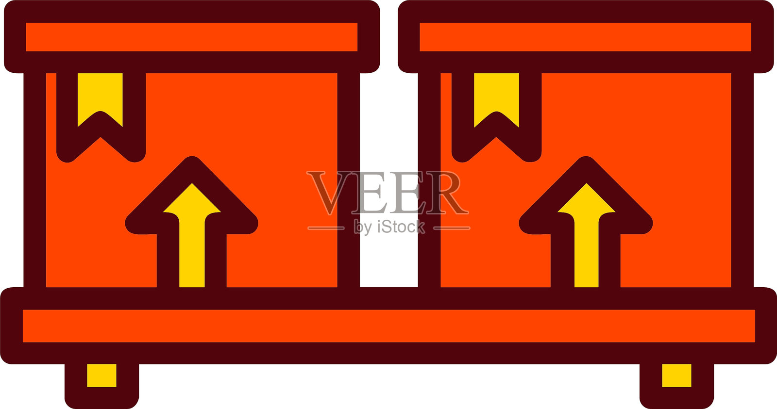 纸板矢量图标设计插画图片素材