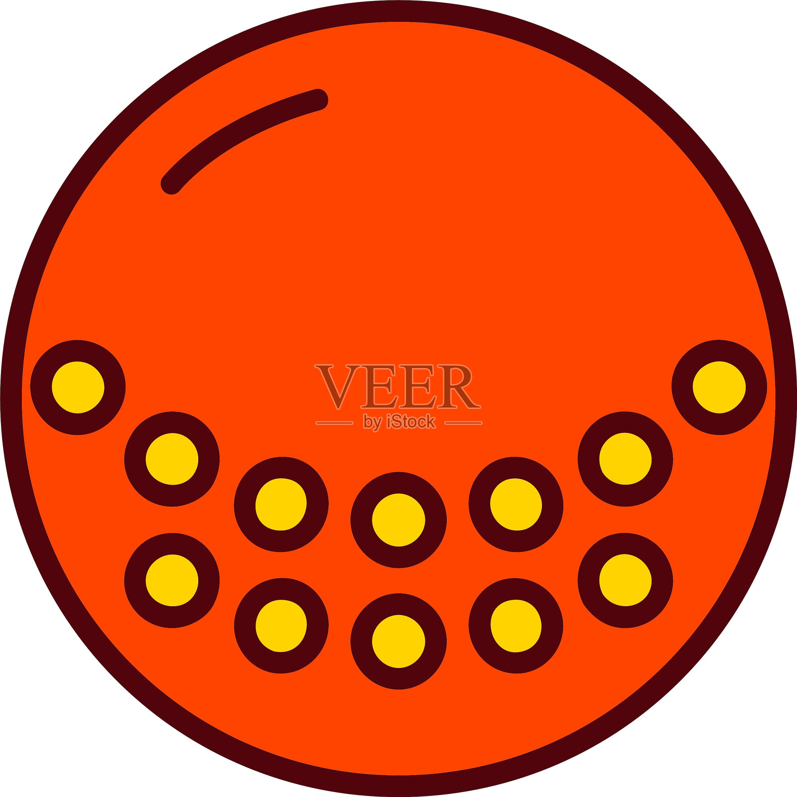 高尔夫球矢量图标设计插画图片素材