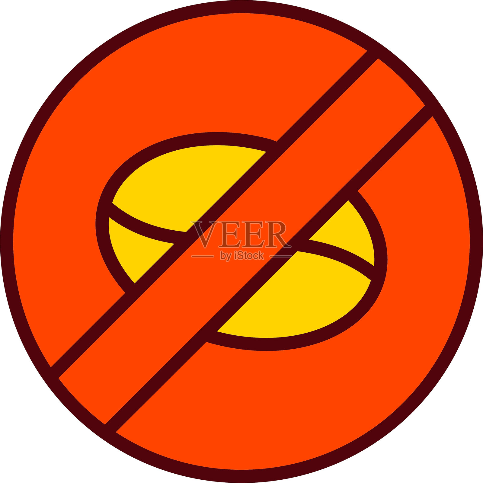 无咖啡矢量图标设计插画图片素材