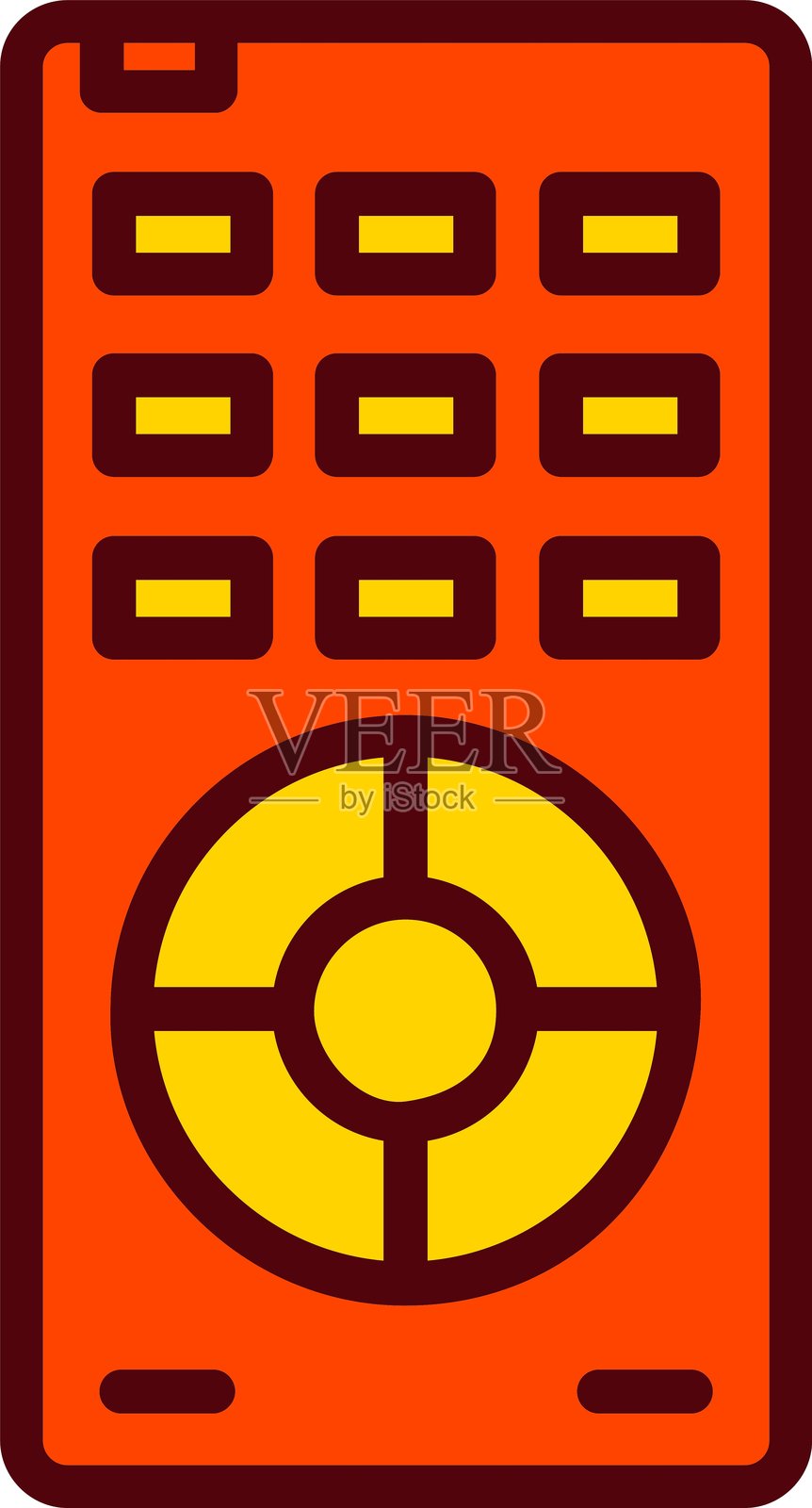 遥控器矢量图标设计插画图片素材