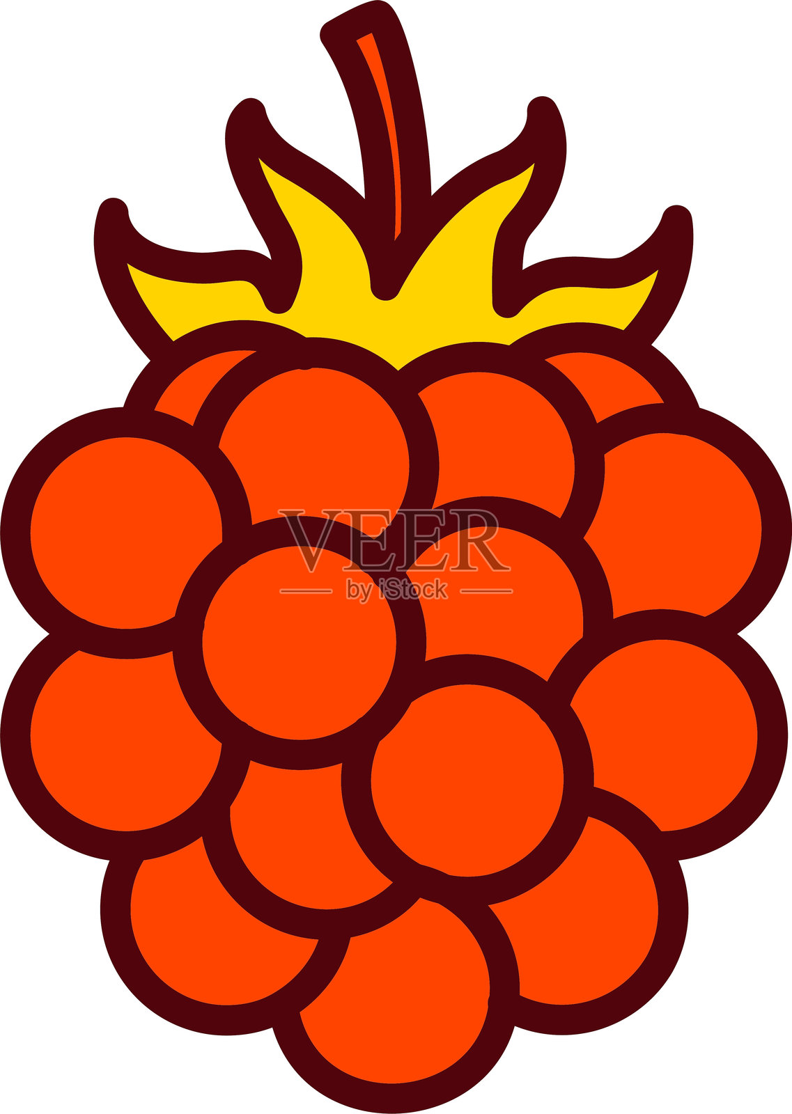 黑莓矢量图标设计插画图片素材