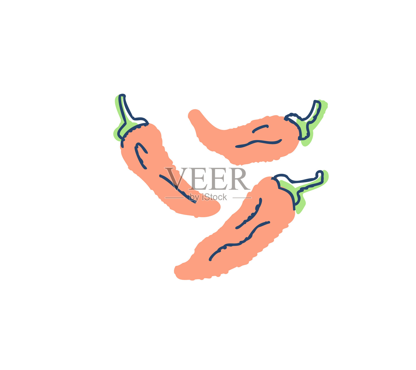 辣椒插画图片素材