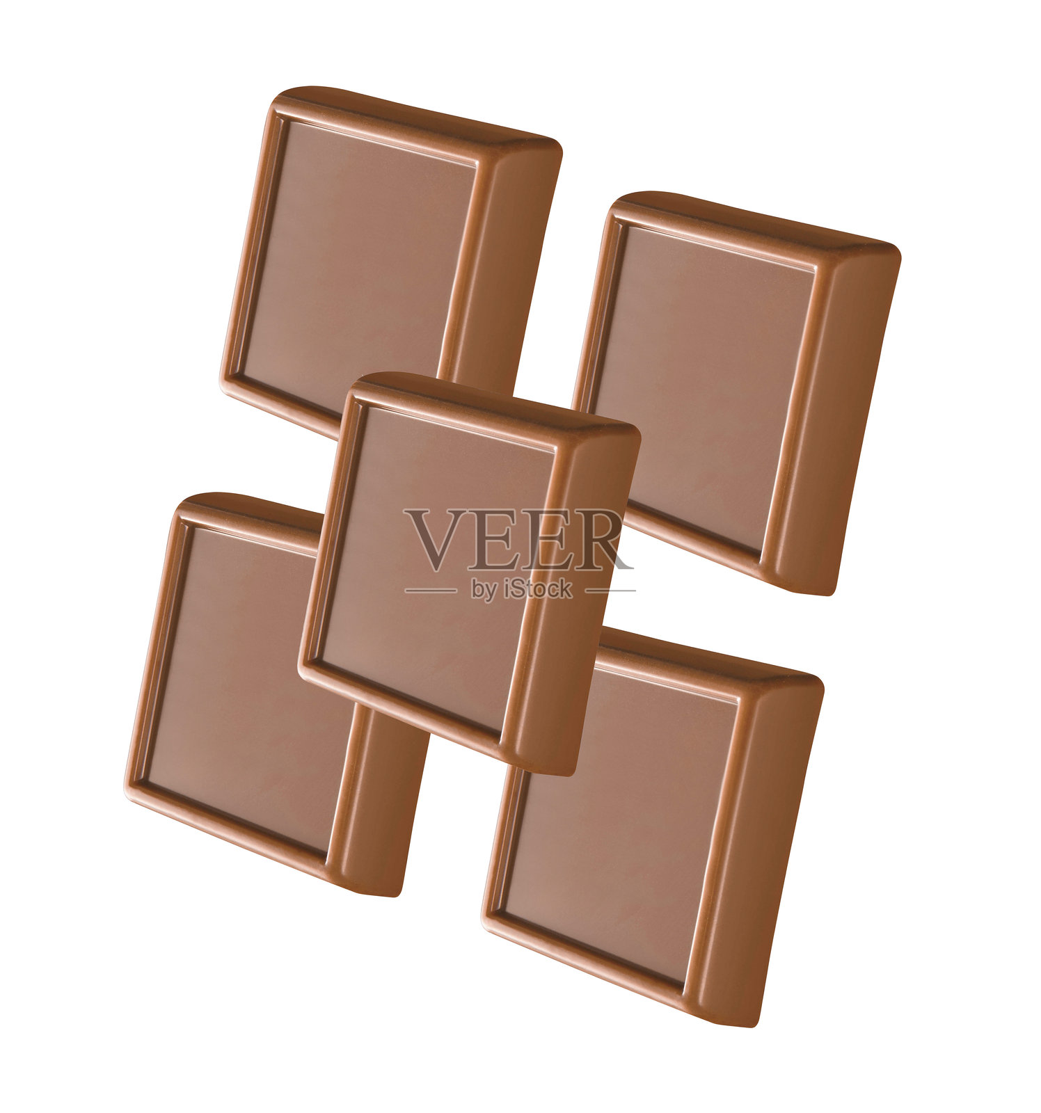 白色背景上堆叠的黑巧克力棒照片摄影图片